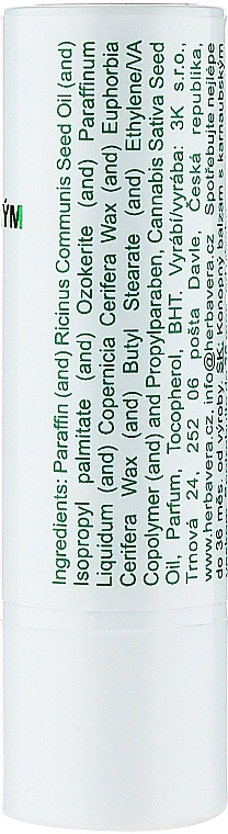 Herbavera Бальзам для губ на конопляній олії - фото N2
