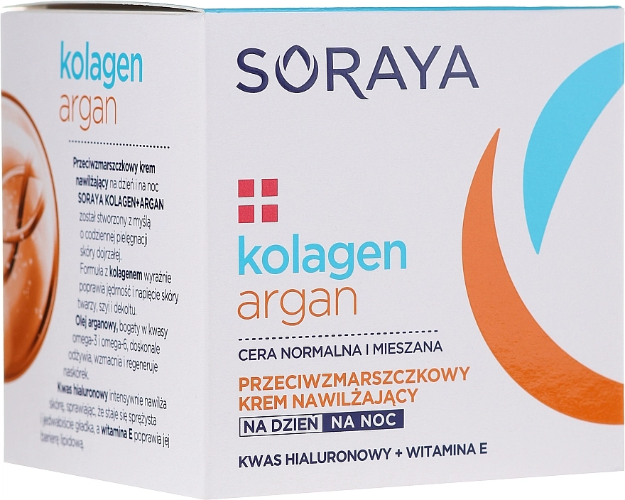 Soraya Зволожувальний крем проти зморшок Kolagen i Argan Moisturizing Cream - фото N2