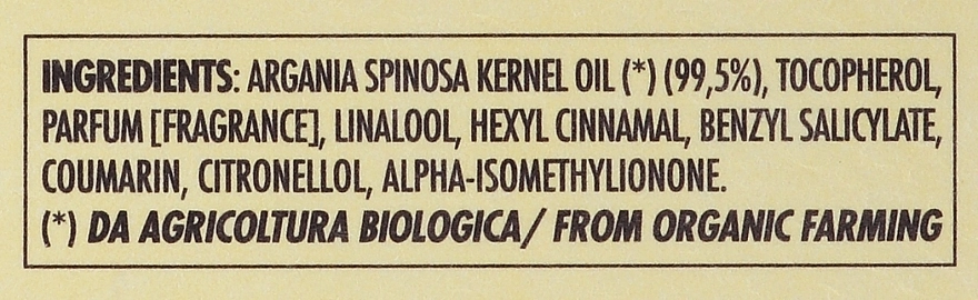 Athena's Антивозрастное натуральное аргановое масло для лица, шеи и волос Erboristica Argan Oil - фото N3