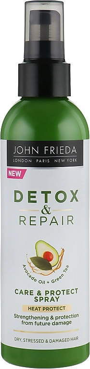 John Frieda Несмываемый спрей для укрепления волос Detox & Repair Care & Protect Spray - фото N3