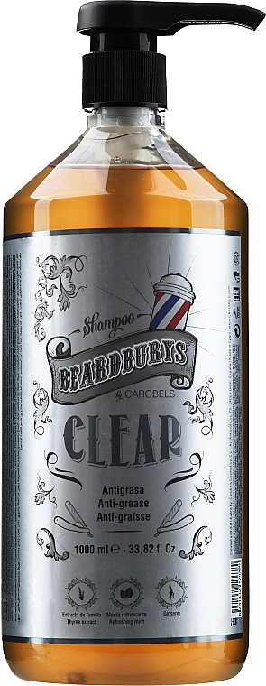 Beardburys Очищувальний шампунь для волосся, схильного до жирності Clear Shampoo - фото N5
