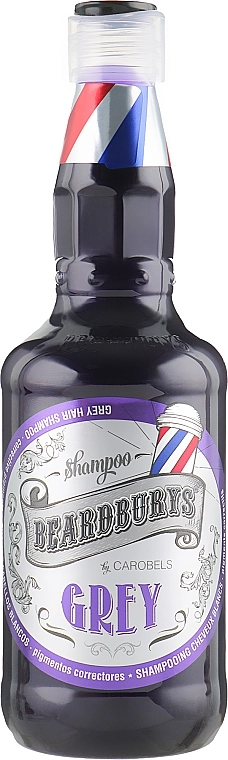 Beardburys Шампунь оттеночный для белых и седых волос Grey Shampoo - фото N3