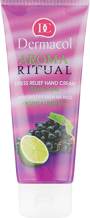 Dermacol Крем для рук смягчающий "Виноград и лайм" Body Aroma Ritual Anti-Stress Hand Cream - фото N1
