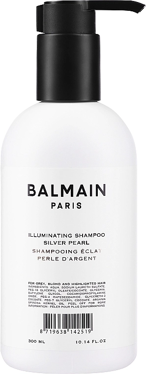 Balmain Paris Hair Couture Шампунь для светлых и седых волос Illuminating Shampoo Silver Pearl - фото N1