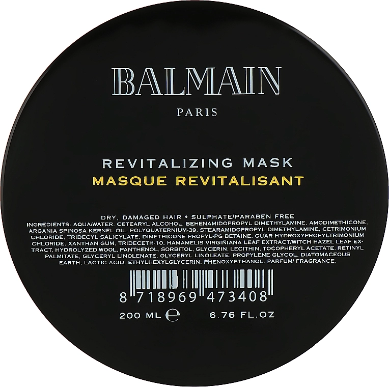 Balmain Paris Hair Couture Відновлювальна зволожувальна маска для волосся Revitalizing Mask - фото N2