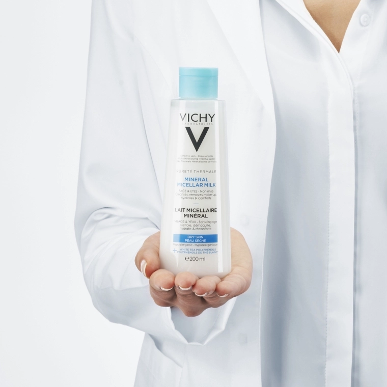 Vichy Purete Thermale Mineral Micellar Milk Міцелярне молочко для сухої шкіри обличчя та очей - фото N6