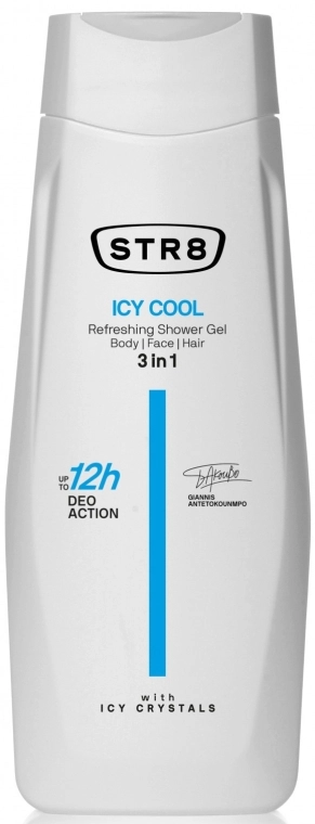 STR8 Гель для душу 3 в 1 Icy Cool Refreshing Shower Gel 3 in 1 - фото N1