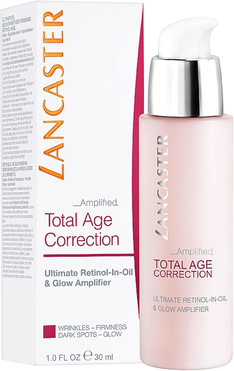 Lancaster Эффективная регенерирующая сыворотка для лица с ретинолом Total Age Correction Amplified Ultimate Retinol-In-Oil And Glow Amplifier - фото N2