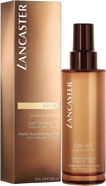 Lancaster Масло автобронзант натурального цвета для тела Sun 365 Gradual Self Tan Oil - фото N2