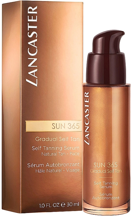 Lancaster Сироватка-автобронзант натурального кольору для обличчя Sun 365 Gradual Self Tan Serum - фото N2