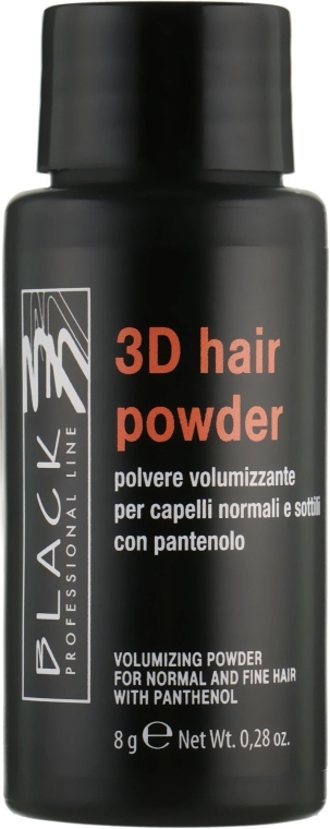 Black Professional Line Об'ємна пудра для волосся 3D Hair Powder - фото N1