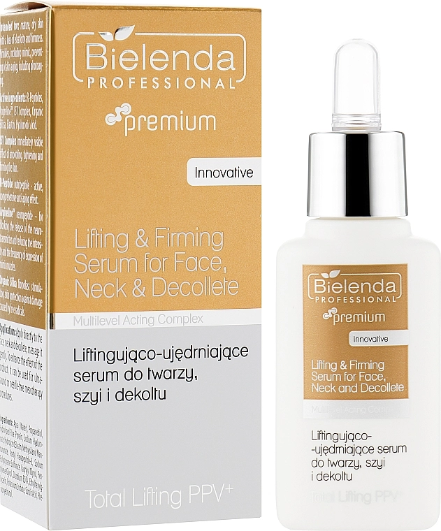 Bielenda Professional Сироватка для обличчя , шиї і декольте Premium Total Lifting PPV+ Serum - фото N1