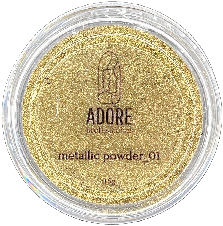 Adore Professional Металічна зеркальна пудра для нігтів Metallic Powder - фото N1