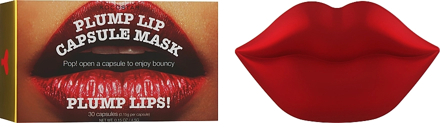 Kocostar Капсульная сыворотка для увеличения объема губ Plump Lip Capsule Mask Pouch - фото N5