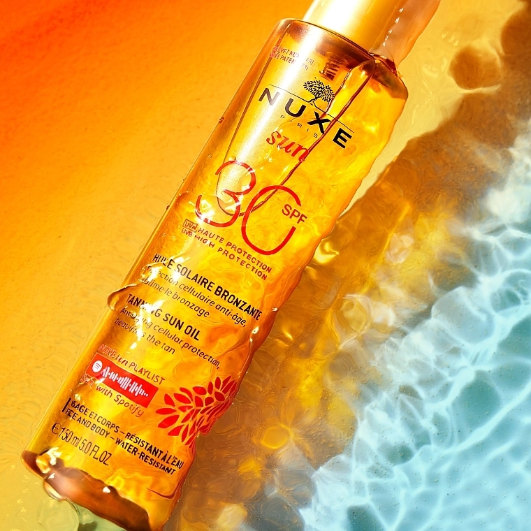 Nuxe Бронзувальний крем для обличчя і тіла Sun Tanning Oil Face & Body SPF 30 - фото N3