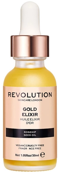 Revolution Skincare Еліксир для обличчя з олією шипшини Makeup Revolution Rosehip Seed Oil Gold Elixir - фото N2