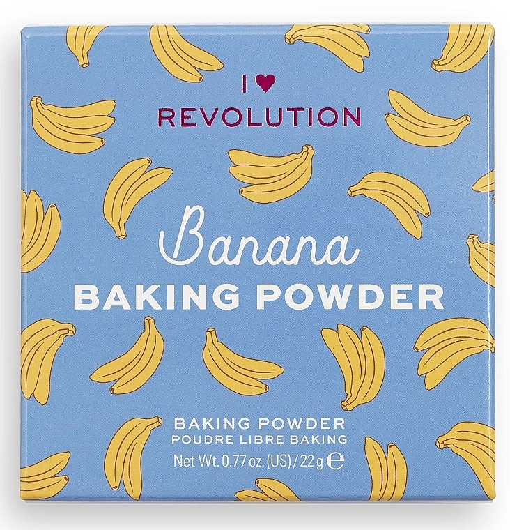 I Heart Revolution Loose Baking Powder Banana Рассыпчатая пудра для лица банановая - фото N4