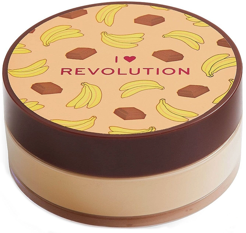 I Heart Revolution Loose Baking Powder Chocolate Banana Розсипна пудра для обличчя, шоколадно-бананова - фото N1