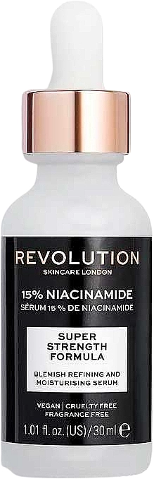 Revolution Skincare Сироватка для обличчя з ніацинамідом Makeup Blemish Refining And Moisturising Serum 15% Niacinamide - фото N1