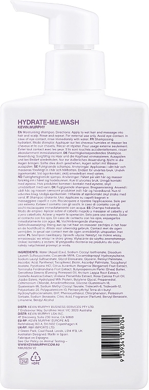 Kevin.Murphy Шампунь для интенсивного увлажнения волос Hydrate-Me Wash Shampoo - фото N4