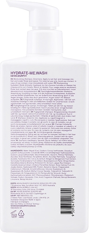 Kevin.Murphy Шампунь для інтенсивного зволоження волосся Kevin Murphy Hydrate-Me Wash Shampoo - фото N4