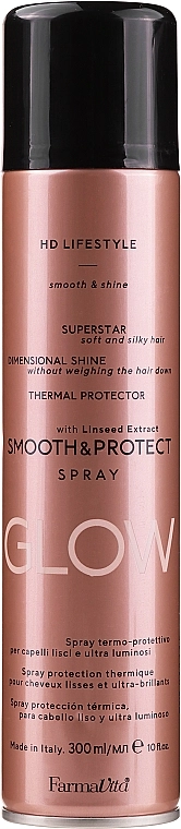 Farmavita Сухой термозащитный спрей для выпрямления волос HD Life Style Smooth And Protect Spray - фото N1