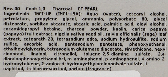 Echosline Крем-краска с активированным углем Karbon 9 Charcoal Color - фото N4