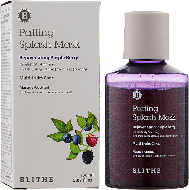 Blithe Сплэш-маска омолаживающая Rejuvenating Purple Berry Splash Mask - фото N1