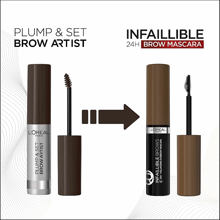 L’Oreal Paris L`Oréal Paris Infallible 24H Brows Об‘ємна туш для брів з ефектом до 24 годин - фото N2