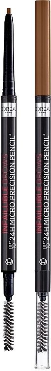 L’Oreal Paris L`Oréal Paris Infaillible Brows 24H Micro Precision Ультратонкий карандаш для бровей со щеточкой - фото N1