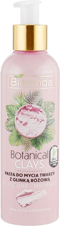 Bielenda Паста для лица с розовой глиной Botanical Clays Vegan Face Wash Paste Pink Clay - фото N1