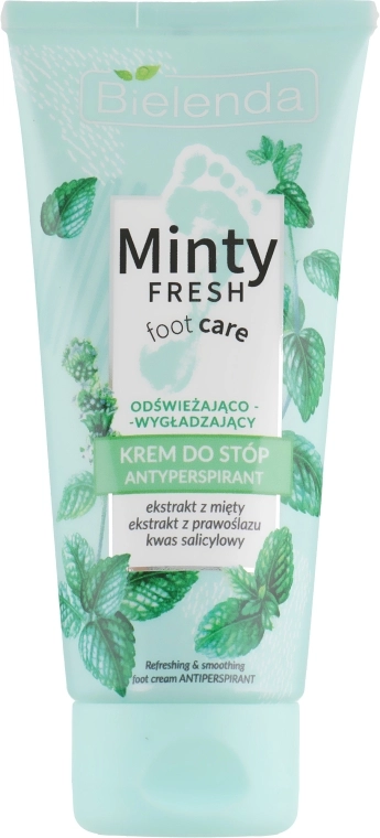 Bielenda Крем-антиперспірант для ніг освіжальний і розгладжувальний Minty Fresh Foot Care Antiperspirant Refreshing & Smoothing Cream - фото N1