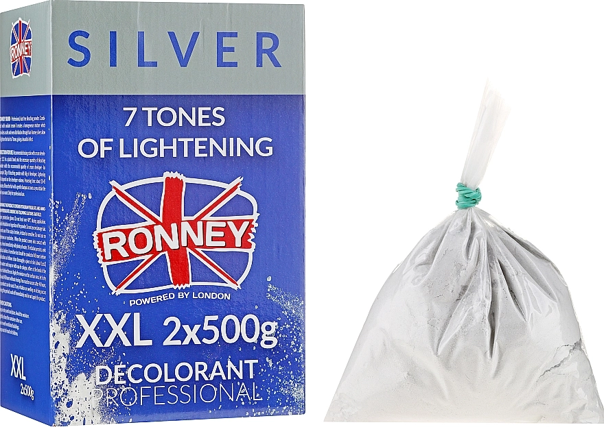 Ronney Professional Пудра для освітлення волосся до 7 тонів Ronney Dust Free Bleaching Powder Classic - фото N1