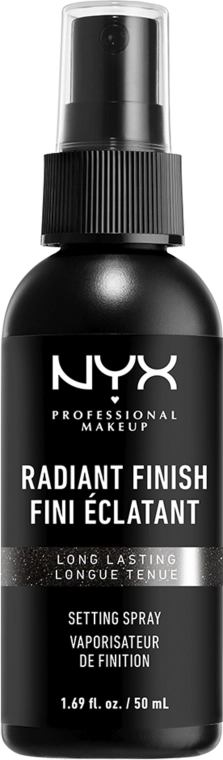 NYX Professional Makeup Radiant Finish Setting Spray Long Lasting Фиксатор для макияжа с эффектом сияния - фото N1