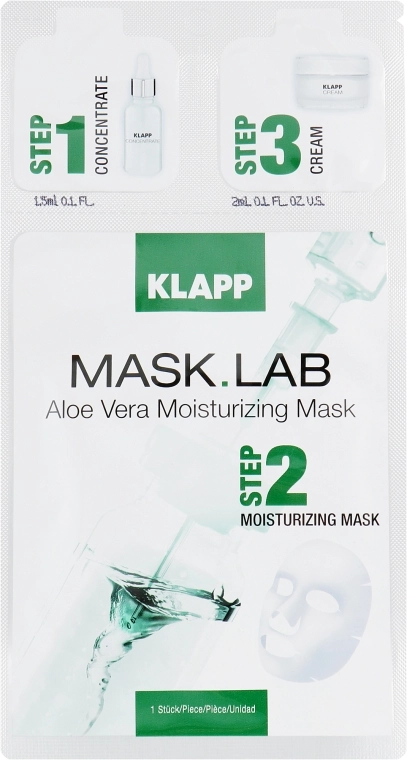 Klapp Маска «Алоэ Вера » Mask Lab Aloe Vera Moisturizing Mask - фото N1