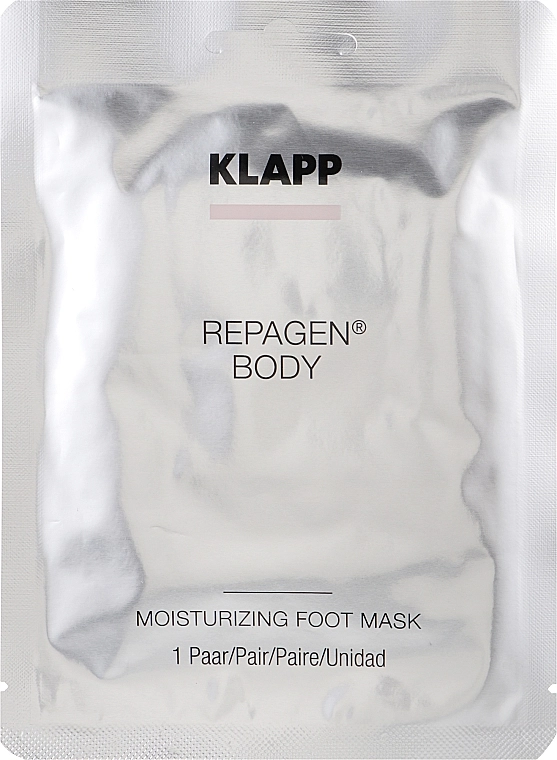 Klapp Увлажняющая маска для ступней ног Repagen Body Moisturizing Foot Mask (пробник) - фото N3