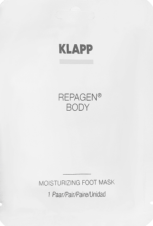 Klapp Увлажняющая маска для ступней ног Repagen Body Moisturizing Foot Mask (пробник) - фото N1