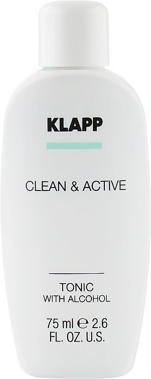 Klapp Тоник для лица Clean & Active Tonic with Alcohol - фото N1