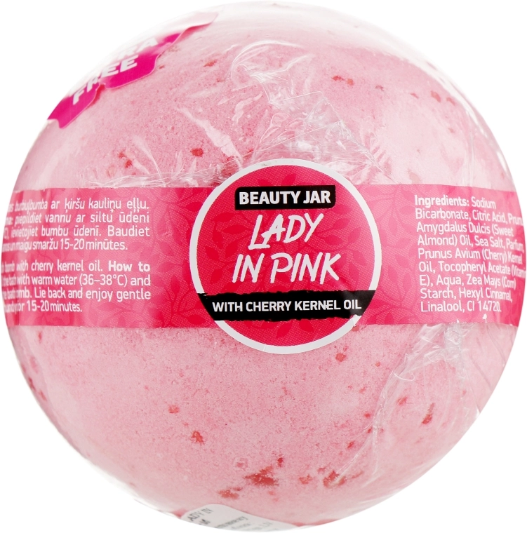 Beauty Jar Бомбочка для ванни "Lady In Pink" Natural Bath Bomb - фото N1