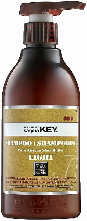 Saryna Key Відновлювальний шампунь з полегшеною формою Light Pure African Shea Butter Shampoo - фото N1