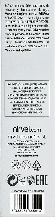 LeviSsime Окислювач кремовий 6% Eyebrow Activator - фото N3