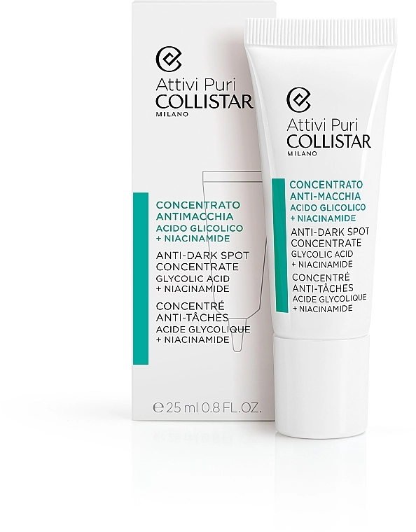 Collistar Концентрат проти пігментних плям Anti-Dark Spot Concentrate Glycolic Acid/Niacinamide - фото N2