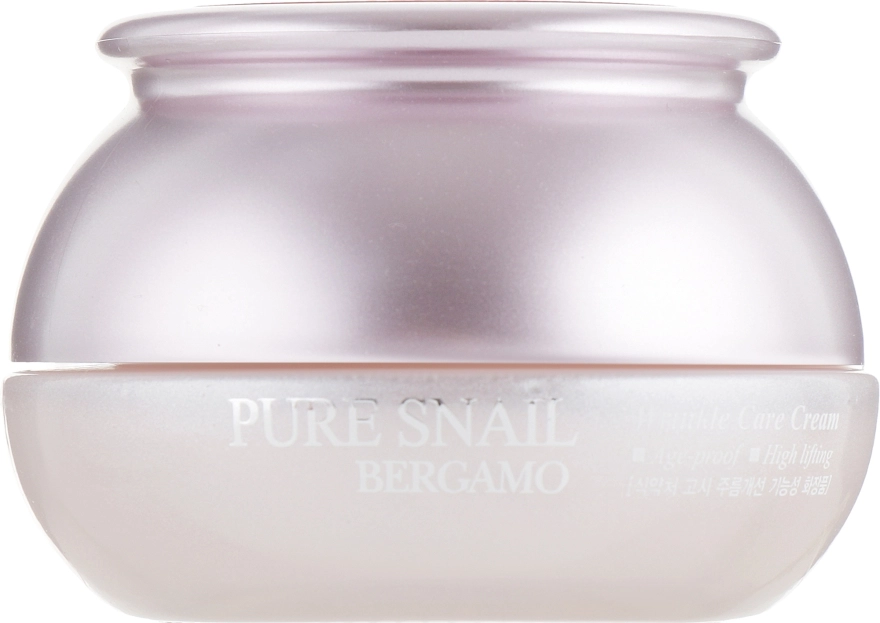 Bergamo Антивіковий відновлювальний крем для обличчя Pure Snail Wrinkle Care Cream - фото N2