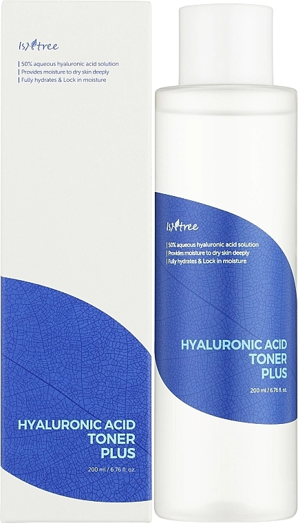 Тонер із гіалуроновою кислотою - IsNtree Hyaluronic Acid Toner Plus, 200 мл - фото N2