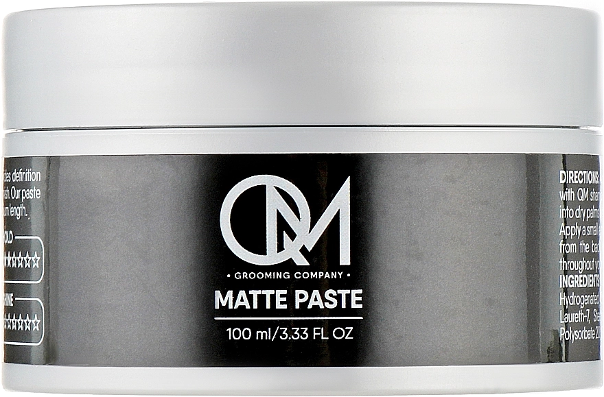 QM Матова паста для укладання волосся Matte Paste - фото N3