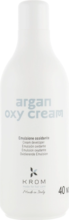 Krom Окислительная эмульсия Argan Oxy Cream 10 Vol, 1000ml - фото N1