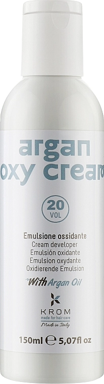 Krom Окислювальна емульсія Argan Oxy Cream 20 Vol - фото N1