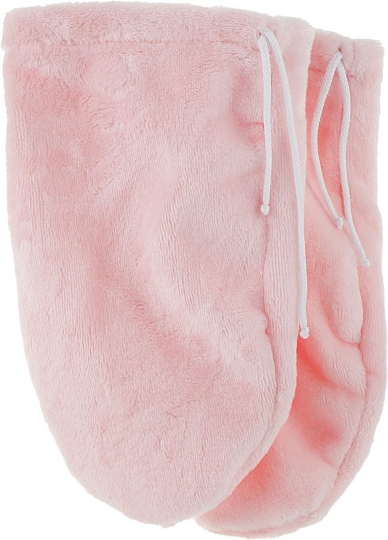 Tufi profi Варежки для парафинотерапии махровые, светло-розовые - фото N1