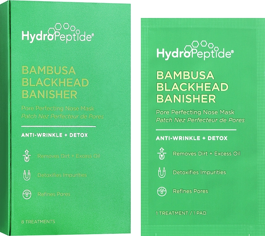 HydroPeptide Очищувальні маски для носа з ефектом звуження пор Bambusa Blackhead Banisher - фото N2