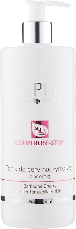 APIS Professional Мягкий тоник с экстрактом ацеролы от купероза Couperose-Stop Barbados Cherry Tonner - фото N1